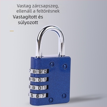 Numerikus zár acélhuzalos kötéllal, aranyozott bevonattal, modern minimális stílus – alkalmas diákszobai szekrényekhez, utazótáskákhoz és laptop-táskákhoz (különböző modellek)