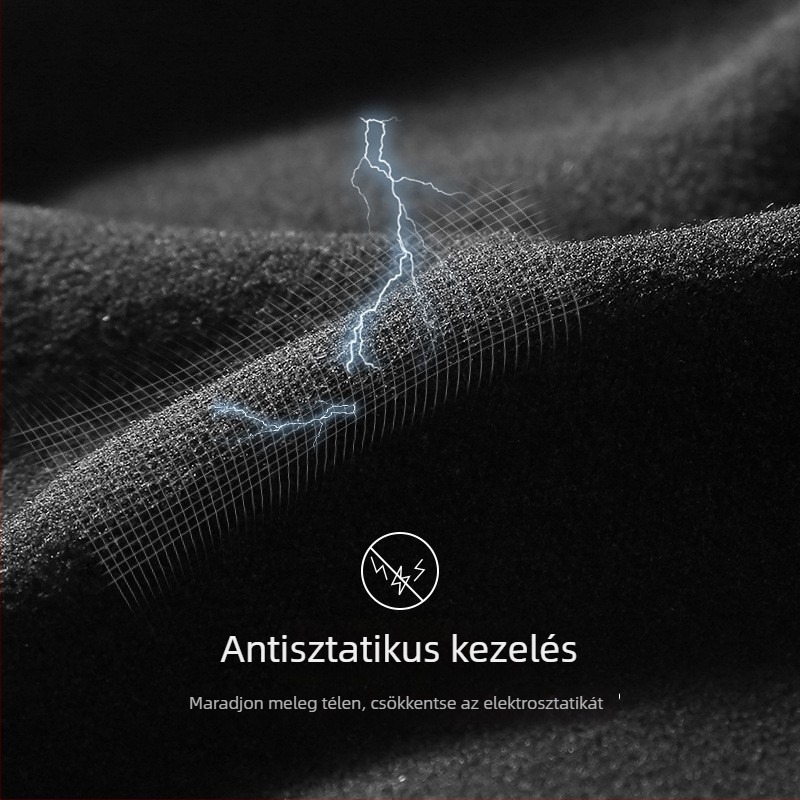 Aerogél termosz készlet uniszex, fleece bélés, térdvédős, kerek nyakú, hosszú ujjú felső és nadrág, egy rétegű, 181–200 g/m²