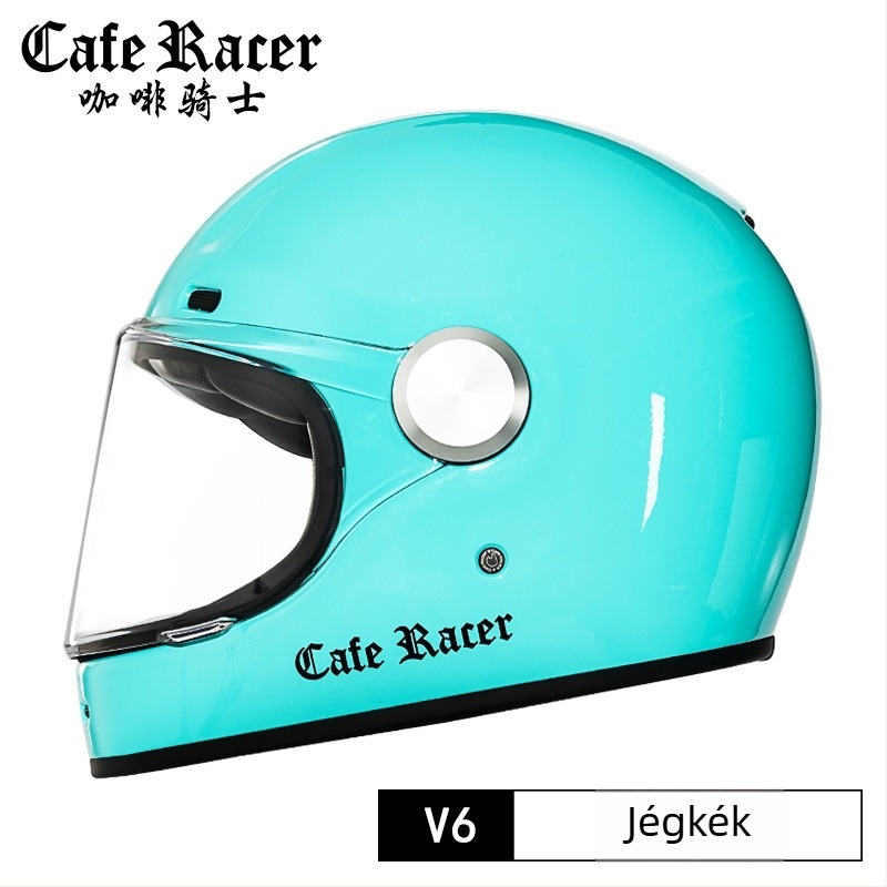 FASEED Retro teljes arcú motorkerékpár sisak, ABS, 3C tanúsítvány, univerzális négy évszakos használatra