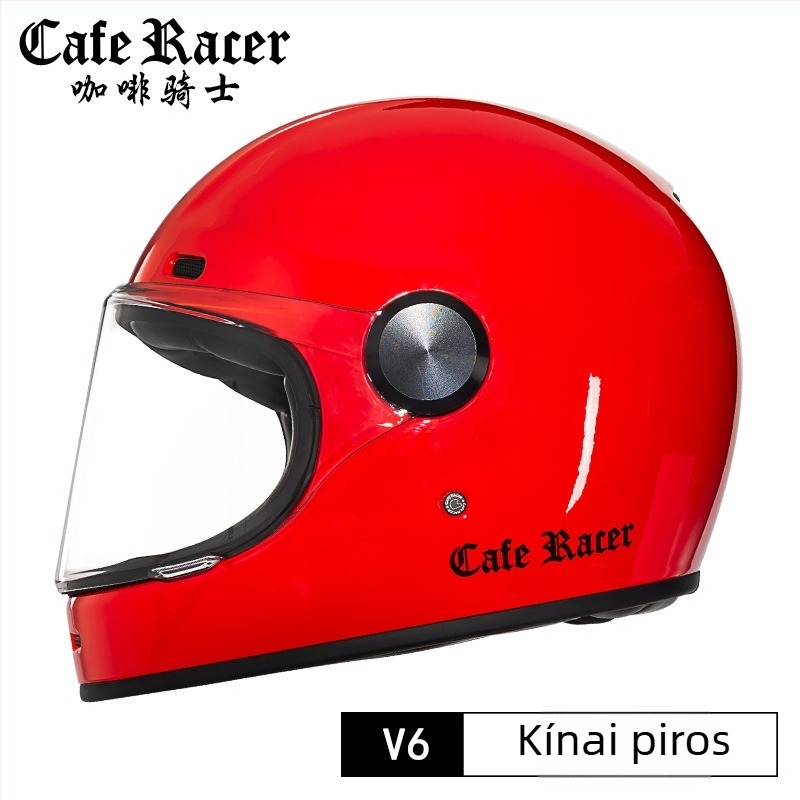 FASEED Retro teljes arcú motorkerékpár sisak, ABS, 3C tanúsítvány, univerzális négy évszakos használatra