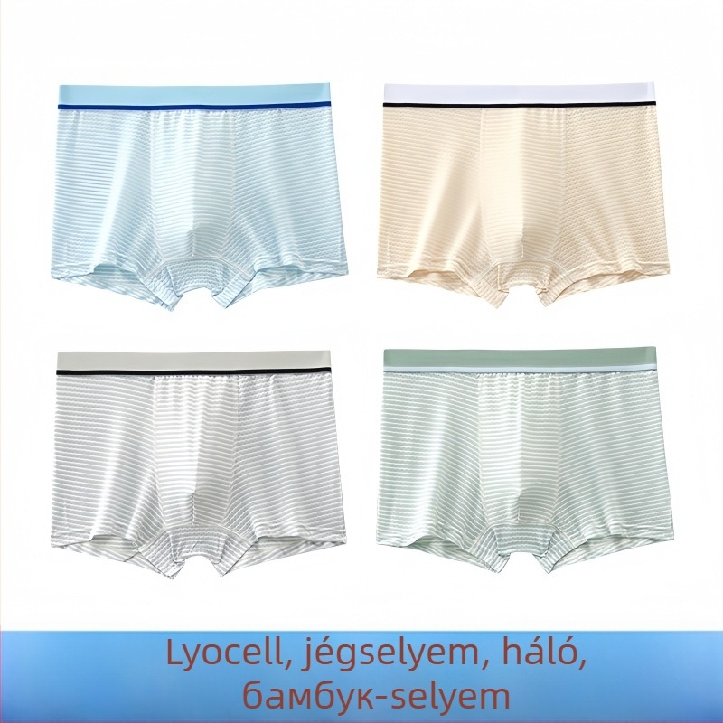 Guoyoubi gyerekeknek készült pamut boxeralsó, varrat nélküli ágyéktáj, antibakteriális 10a, légáteresztő, 3–8 éveseknek (100–140 cm), téli 2024