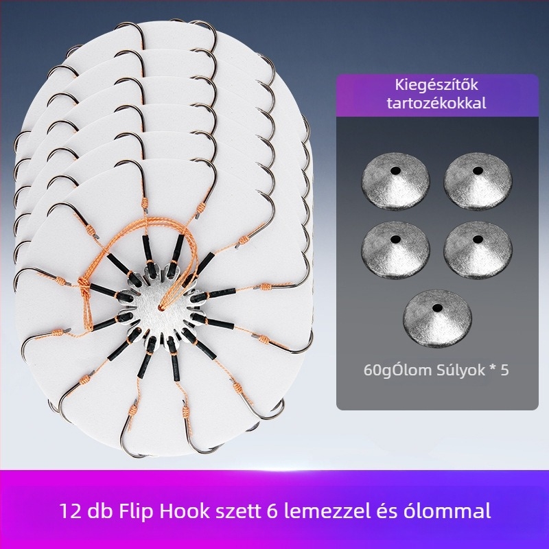 Robbanó horog horgászathoz, 1-es, patakhoz — Flip Hook