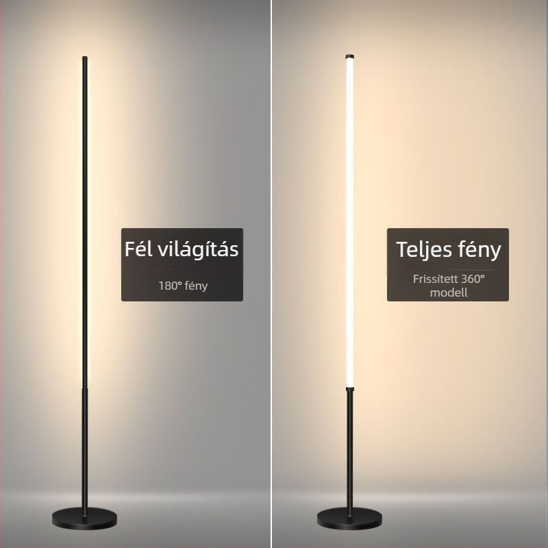 Földi lámpa – LED, 15–20W, 36V alatt, vas lámpabúra, PVC test, egyszerű skandináv stílus