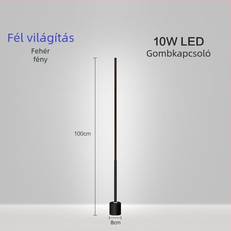 Földi lámpa – LED, 15–20W, 36V alatt, vas lámpabúra, PVC test, egyszerű skandináv stílus