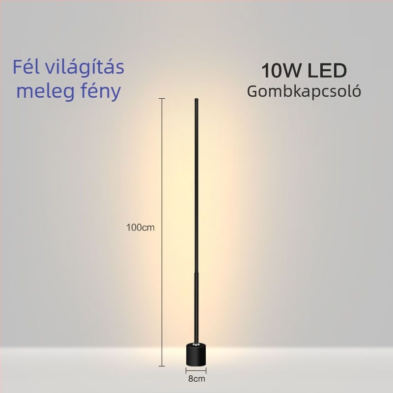 Földi lámpa – LED, 15–20W, 36V alatt, vas lámpabúra, PVC test, egyszerű skandináv stílus