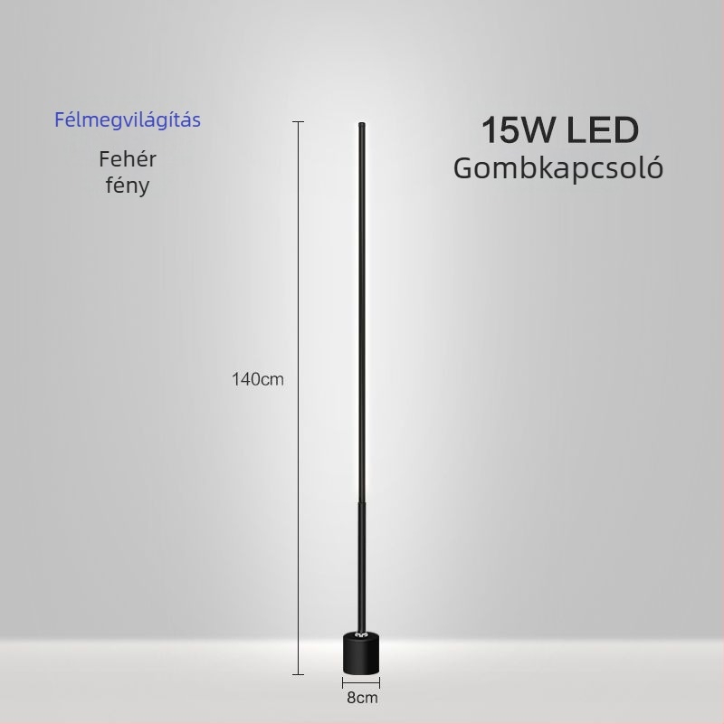 Földi lámpa – LED, 15–20W, 36V alatt, vas lámpabúra, PVC test, egyszerű skandináv stílus