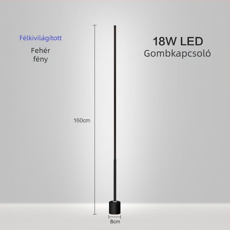 Földi lámpa – LED, 15–20W, 36V alatt, vas lámpabúra, PVC test, egyszerű skandináv stílus
