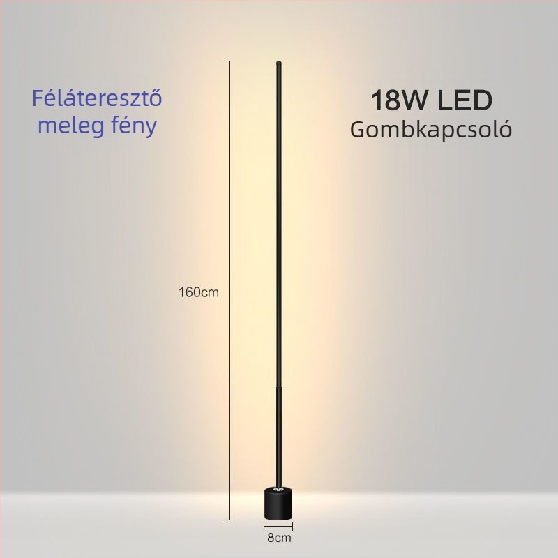 Földi lámpa – LED, 15–20W, 36V alatt, vas lámpabúra, PVC test, egyszerű skandináv stílus