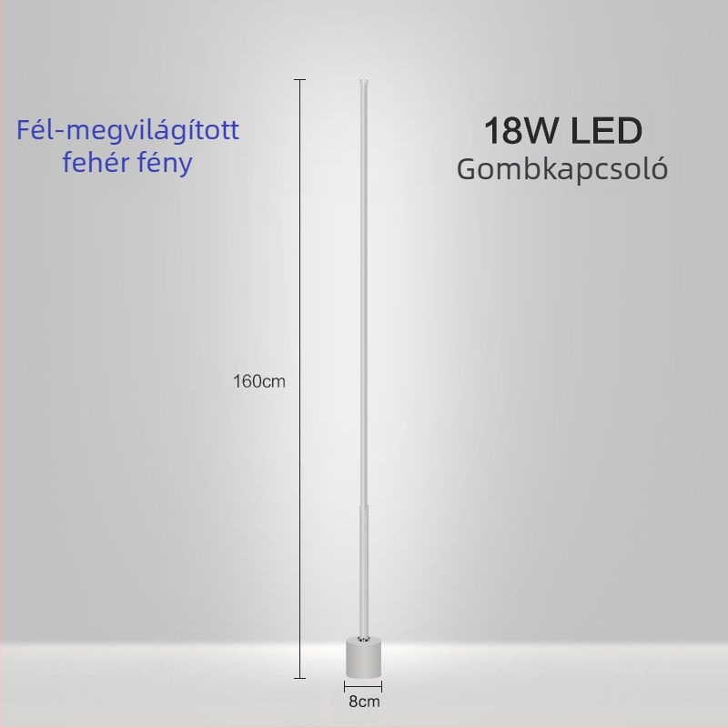 Földi lámpa – LED, 15–20W, 36V alatt, vas lámpabúra, PVC test, egyszerű skandináv stílus