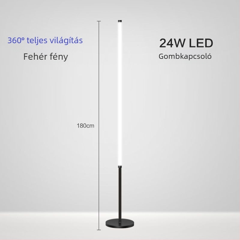 Földi lámpa – LED, 15–20W, 36V alatt, vas lámpabúra, PVC test, egyszerű skandináv stílus