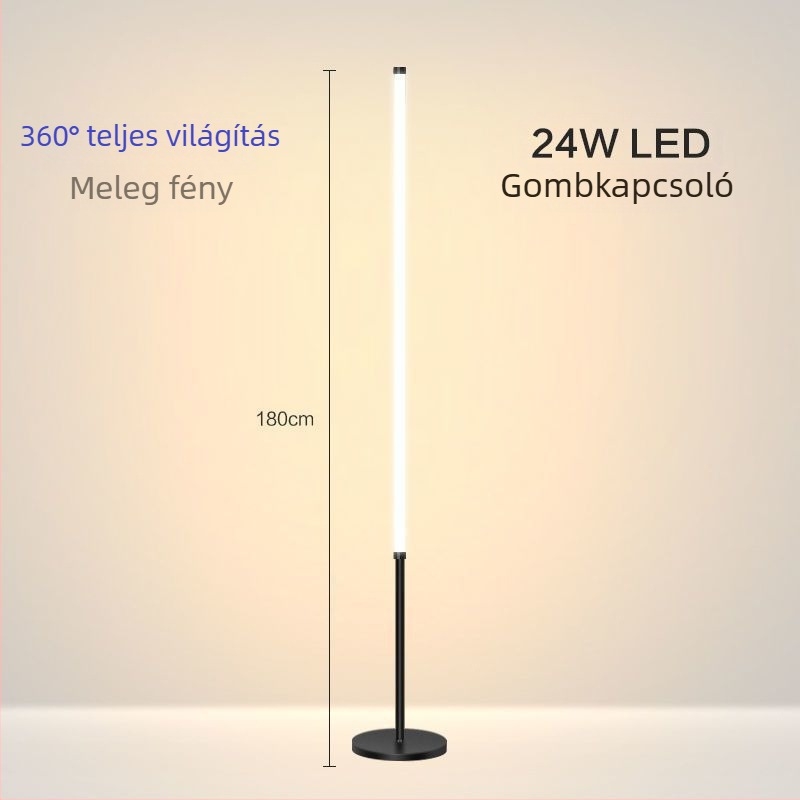 Földi lámpa – LED, 15–20W, 36V alatt, vas lámpabúra, PVC test, egyszerű skandináv stílus