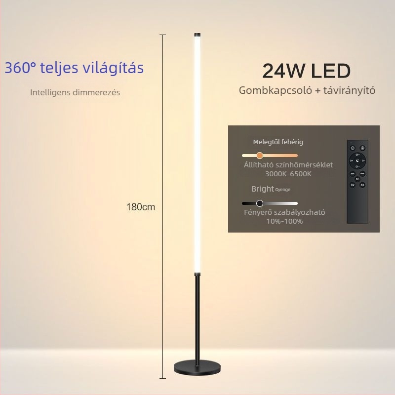Földi lámpa – LED, 15–20W, 36V alatt, vas lámpabúra, PVC test, egyszerű skandináv stílus