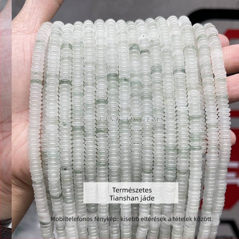 Jáde gyöngyök, polírozott, alma alakú, Jingde márka, kiegészítők