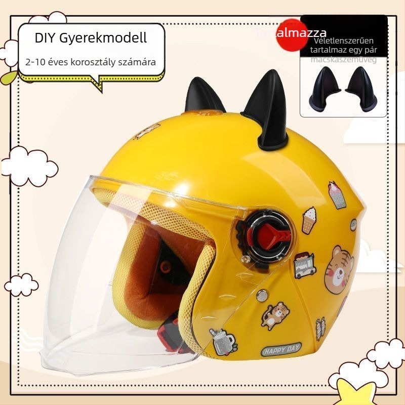 Gyermek rally sisak — nyár, napvédelem, TCO99 tanúsítva