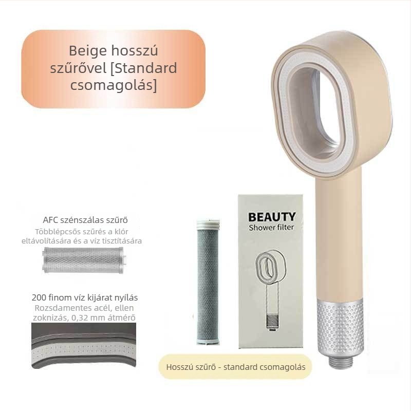 ARTIQUA Kézi Zuhany Aktívszén Szűrővel, Szénszálas Klóreltávolítás, Víz tisztítása, Eső Zuhany