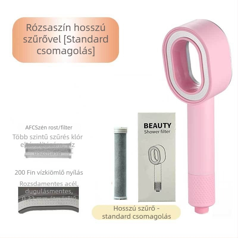 ARTIQUA Kézi Zuhany Aktívszén Szűrővel, Szénszálas Klóreltávolítás, Víz tisztítása, Eső Zuhany