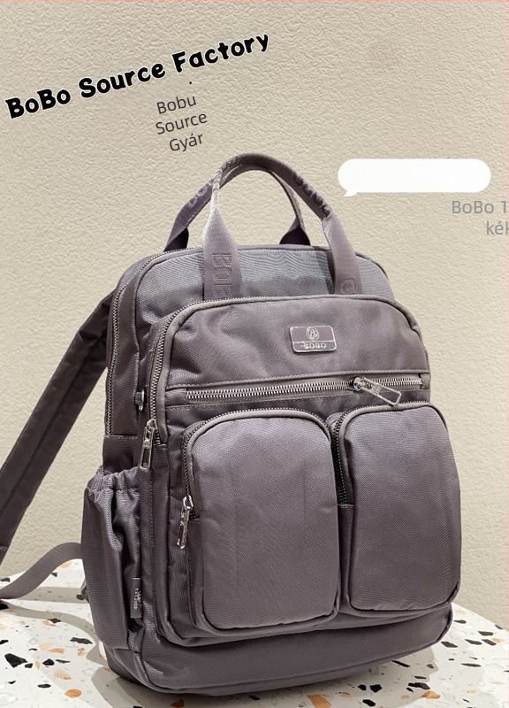 Női városi hátizsák: könnyű, Oxford szövetből; vízálló; laptop rekesz; több zseb; nylon bélés.