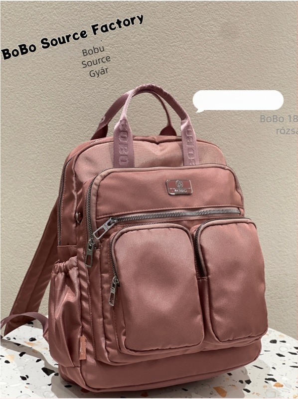 Női városi hátizsák: könnyű, Oxford szövetből; vízálló; laptop rekesz; több zseb; nylon bélés.