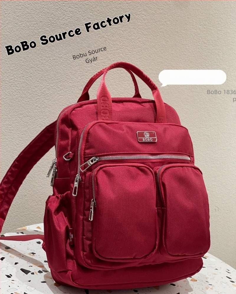 Női városi hátizsák: könnyű, Oxford szövetből; vízálló; laptop rekesz; több zseb; nylon bélés.