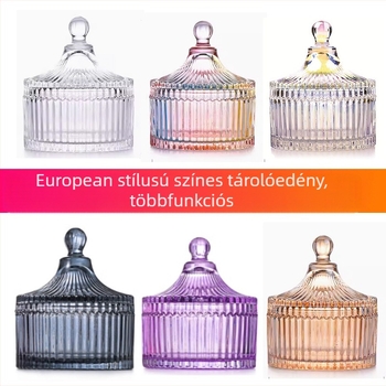 Isol üveg asztali tárolódoboz, modell 0033, porvédett, rekeszfedél