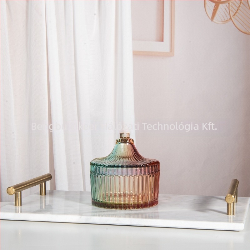 Isol üveg asztali tárolódoboz, modell 0033, porvédett, rekeszfedél