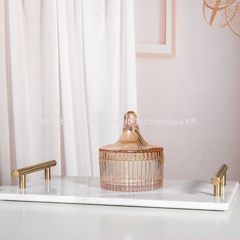 Isol üveg asztali tárolódoboz, modell 0033, porvédett, rekeszfedél