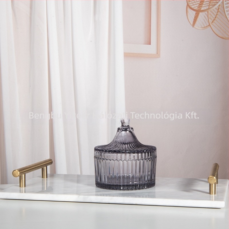 Isol üveg asztali tárolódoboz, modell 0033, porvédett, rekeszfedél