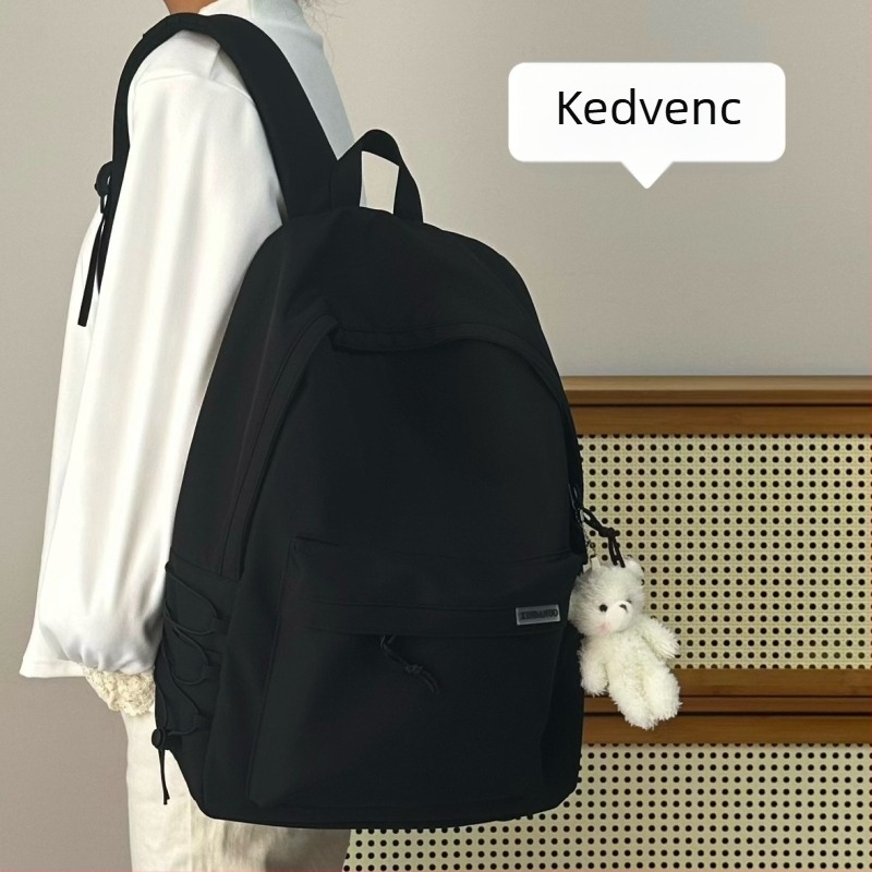 Nagy Kapacitású Iskolai Hátizsák Nylonból, Légáteresztő és Vízálló, Légpárnás Vállpántok, Városi Minimalista Stílus