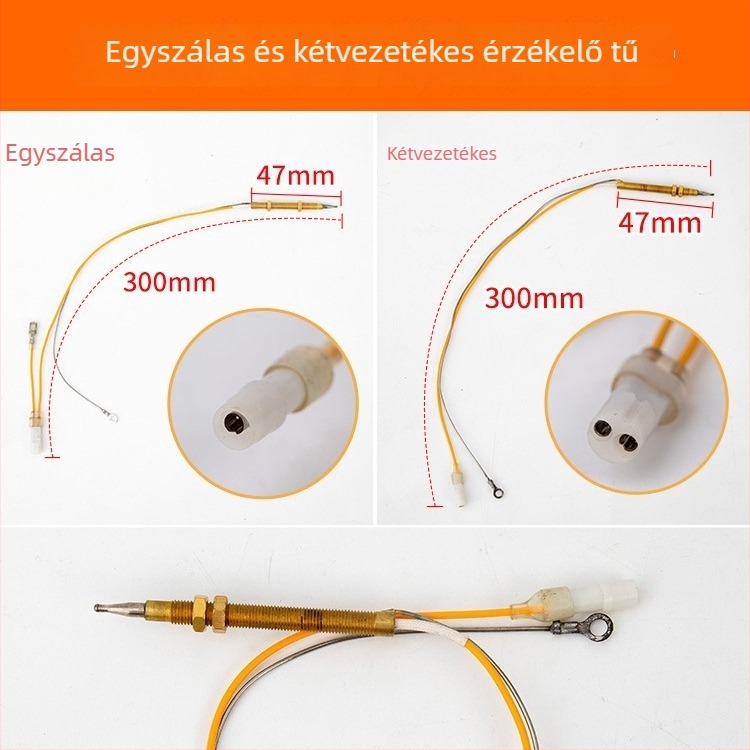 Réz tű termoszenzoros szenzor-szonda – elektromágneses szeleptest, modern egyszerű dizájn, tanúsítvány nélkül