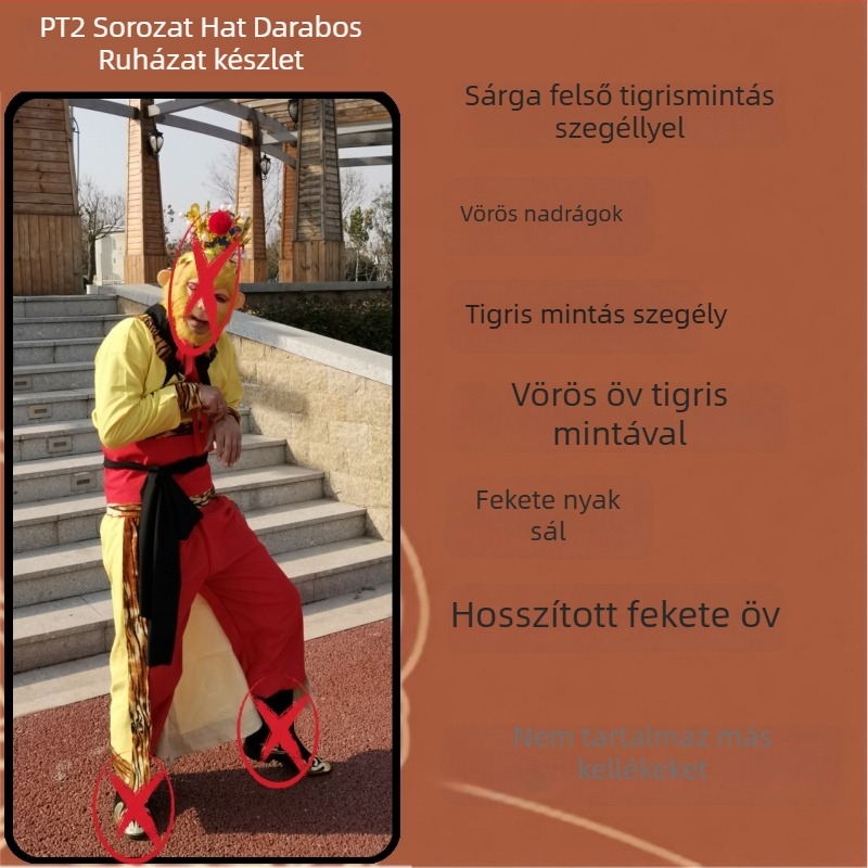 Sun Wukong jelmezkészlet - Uniszex, hálóanyag, K11, 2024 tél