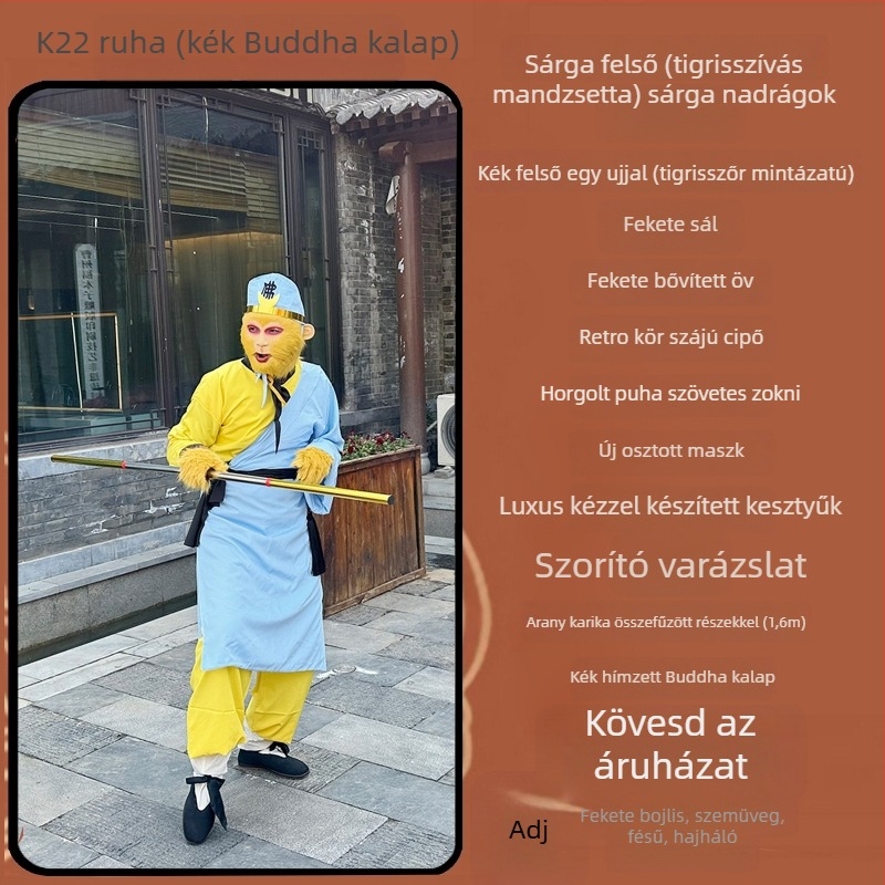 Sun Wukong jelmezkészlet - Uniszex, hálóanyag, K11, 2024 tél