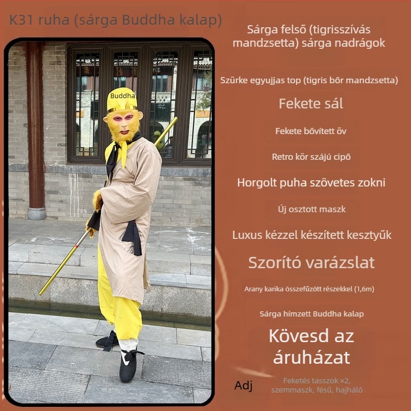 Sun Wukong jelmezkészlet - Uniszex, hálóanyag, K11, 2024 tél