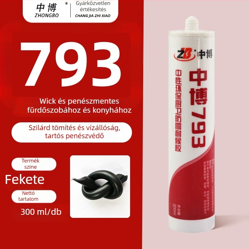 Üvegszilikon tömítő – Fekete tömítő ragasztó konyhai és fürdőszobai szekrényekhez, alsó rögzítés, modell F7886M5S69HTTJ, felosztott típus, padlóaljzat vízelvezetés, amerikai stílus