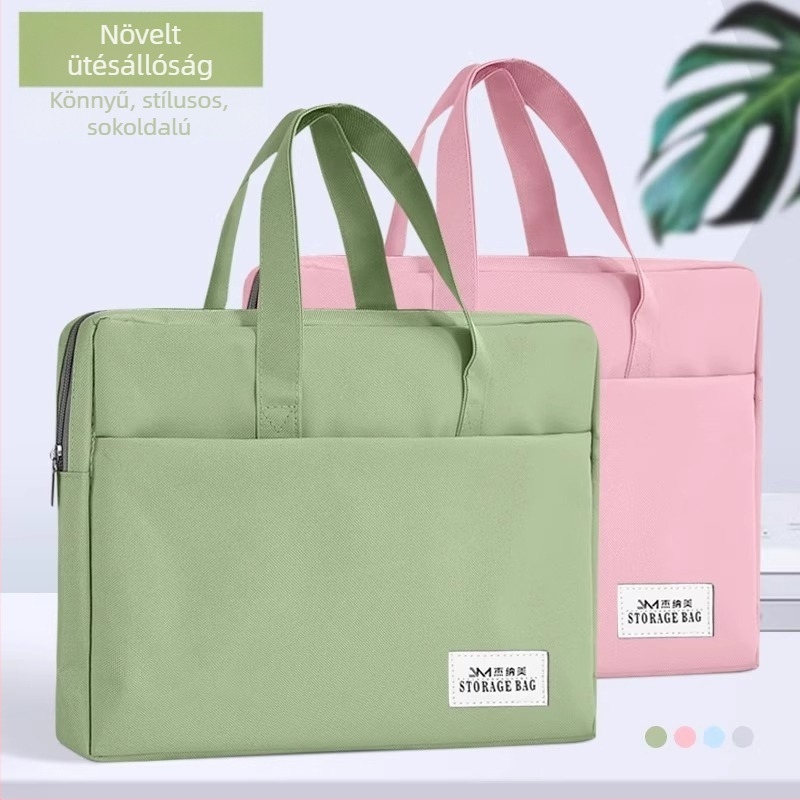 Geneme női irattáska, Oxford anyag, cipzáras záródás, idegen forma