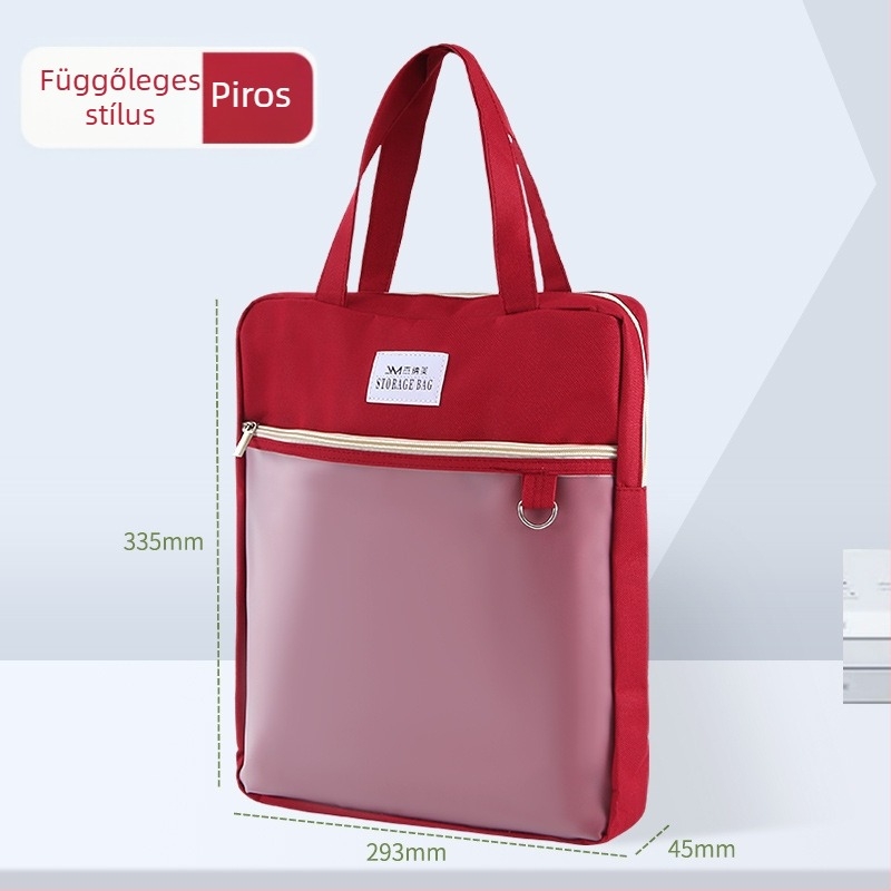 Geneme női irattáska, Oxford anyag, cipzáras záródás, idegen forma