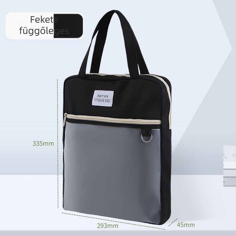 Geneme női irattáska, Oxford anyag, cipzáras záródás, idegen forma