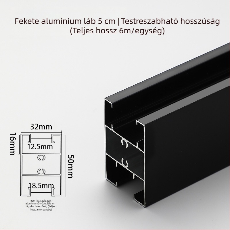 WC válaszfal lábfedők – alumíniumötvözet, kefefelületű, két darabos készlet, modern minimalista stílus