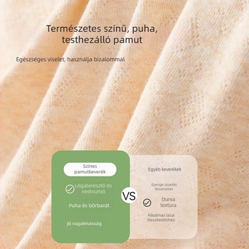 Női pamut alsónemű antibakteriális hosszított ágyékrésszel, magas derekú, egyszínű