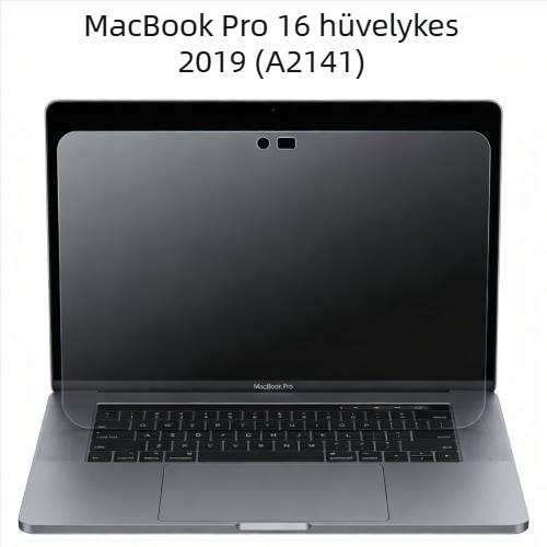 Edzett képernyővédő fólia MacBook Pro/Airhez — gépi megmunkálás, OEM feldolgozás, tömege kb. 50 g