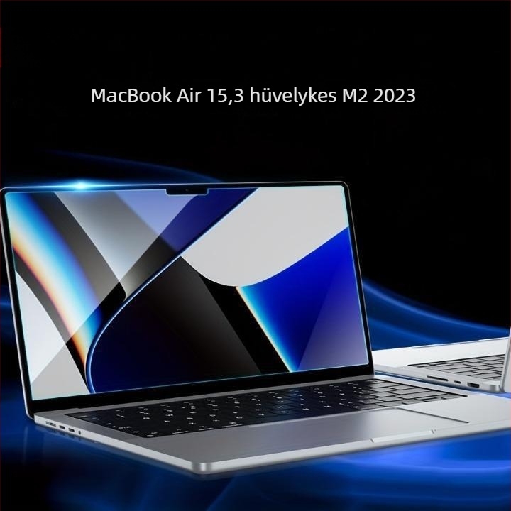 Edzett képernyővédő fólia MacBook Pro/Airhez — gépi megmunkálás, OEM feldolgozás, tömege kb. 50 g