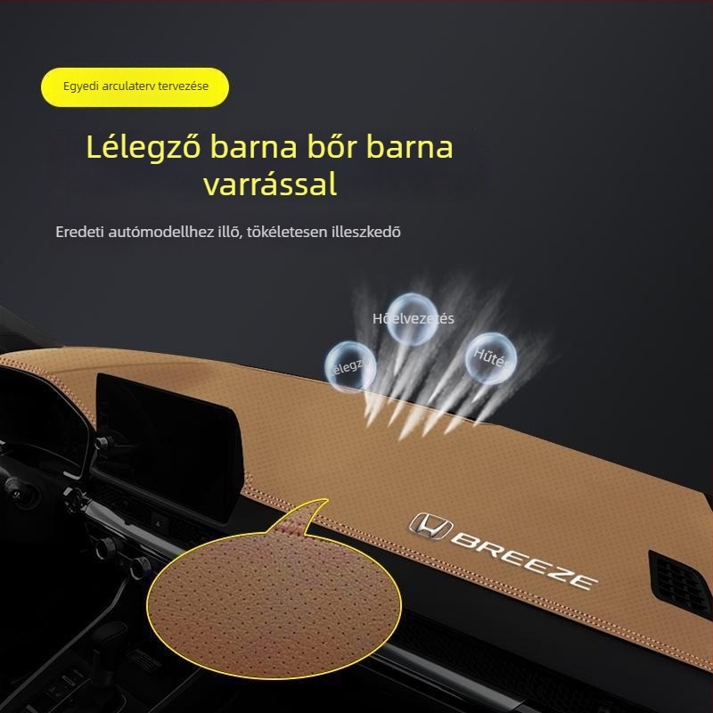 2024-es Honda Haoying központi műszerfal-matja — geometriai minta, nyomtatott logó, hőszigetelő árnyékolás