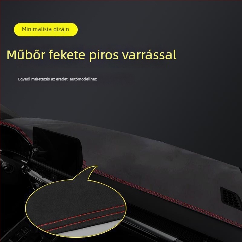 2024-es Honda Haoying központi műszerfal-matja — geometriai minta, nyomtatott logó, hőszigetelő árnyékolás