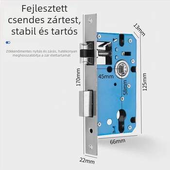 Beltéri faajtó zár – 58-os osztott zár, alumínium, Tiannuo, modern minimalista stílus