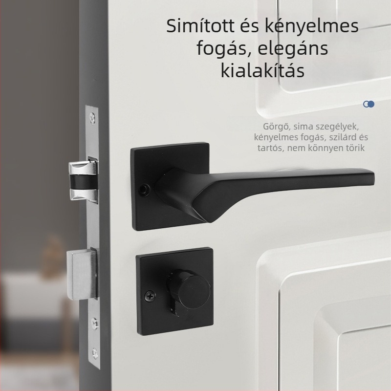 Beltéri faajtó zár – 58-os osztott zár, alumínium, Tiannuo, modern minimalista stílus