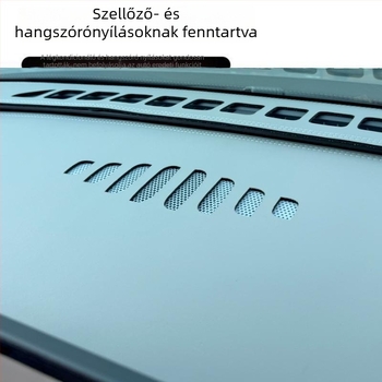 Xiaopeng MONA M03 autó belső műszerfal matrica, velúr bőr, árnyékoló és hőszigetelés, geometriai mintázat, nyomtatott logó