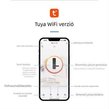 Okos zár alumínium ajtókhoz kétszintes ujjlenyomat-olvasóval, jelszóval és kártyával – vízálló, keskeny keret. 100 ujjlenyomat tárolása; több mint 100 000 nyitási ciklus; 0,05 s alatti szkennelés.