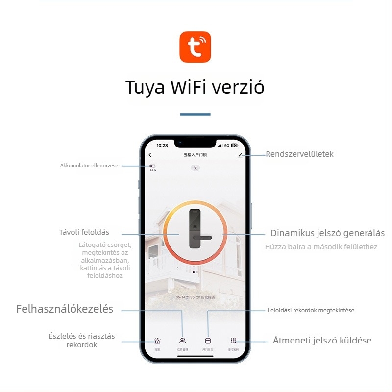 Okos zár alumínium ajtókhoz kétszintes ujjlenyomat-olvasóval, jelszóval és kártyával – vízálló, keskeny keret. 100 ujjlenyomat tárolása; több mint 100 000 nyitási ciklus; 0,05 s alatti szkennelés.