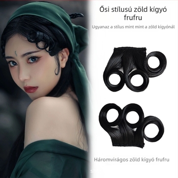 Ferde frufruval rendelkező paróka, kézzel szőtt, univerzális illeszkedés