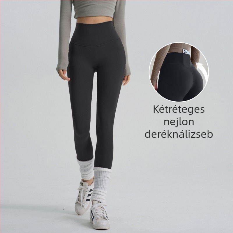 Szűk szabású sportleggings, külső viselésre tervezve, fenékemelő és hasformázó hatással, gyorsan száradó, bőrérzetet idéző, magas derekú jóga nadrág