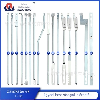 Záró rudak szekrényekhez | felső és alsó rudak; anyag: vas; súly: 1; modellek: LS001-1, LG001-2, LS002-2, LG001-3; stílus: modern és minimalist